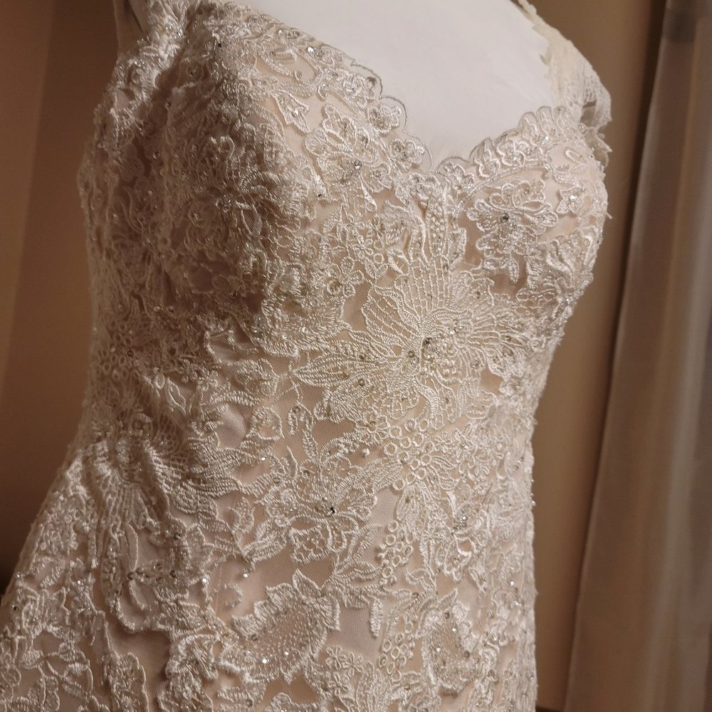 Wedding Dress Size 14 Pink Champagne - Picture 3 of 16